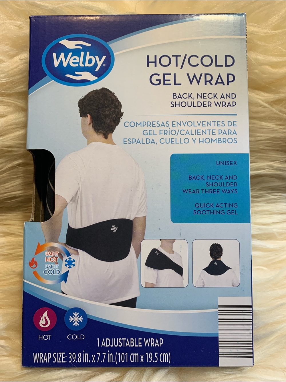 Hot cold gel wrap for inflammation and pain relief